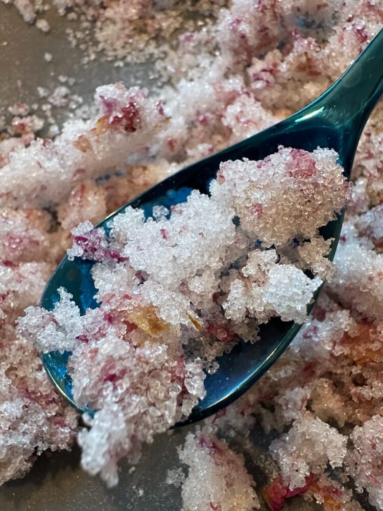 Rosenzucker kandiert